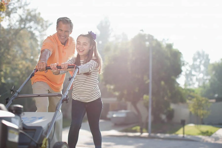 battery powered push lawn mower